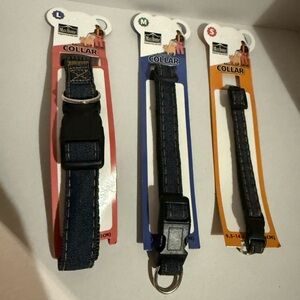 Max Home Denim w/green Dog Collar